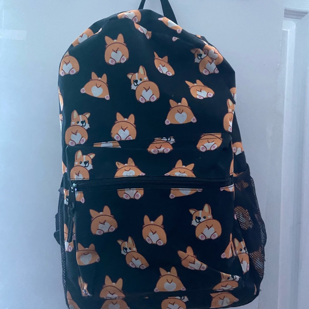 ☾.݁ᛪ༙ Cute Corgi Butts Print Backpack - Picture 5 of 11